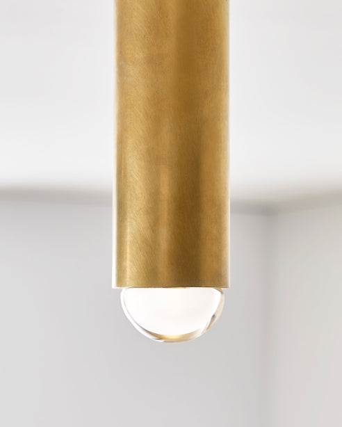 Ebell Natural Brass 10-inch Ceiling Light by Visual & Comfort & Co