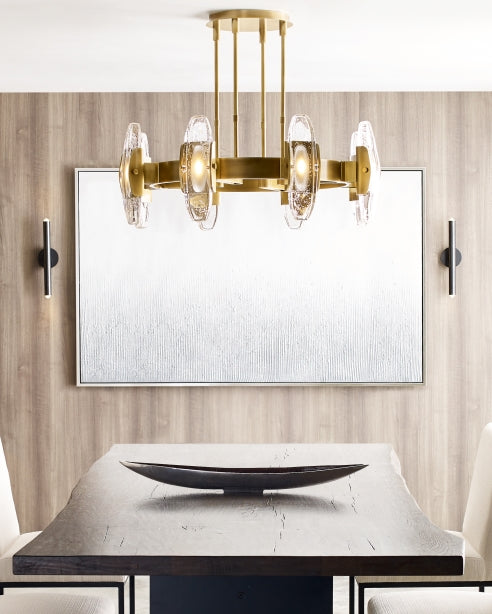 Kelly Wearstler Ebell Brass Crystal Sconce by Visual & Comfort & Co
