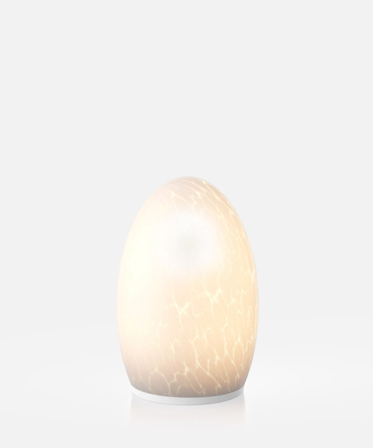 NEOZ Egg Fritted cordless table lamp, Fritted Opal Glass