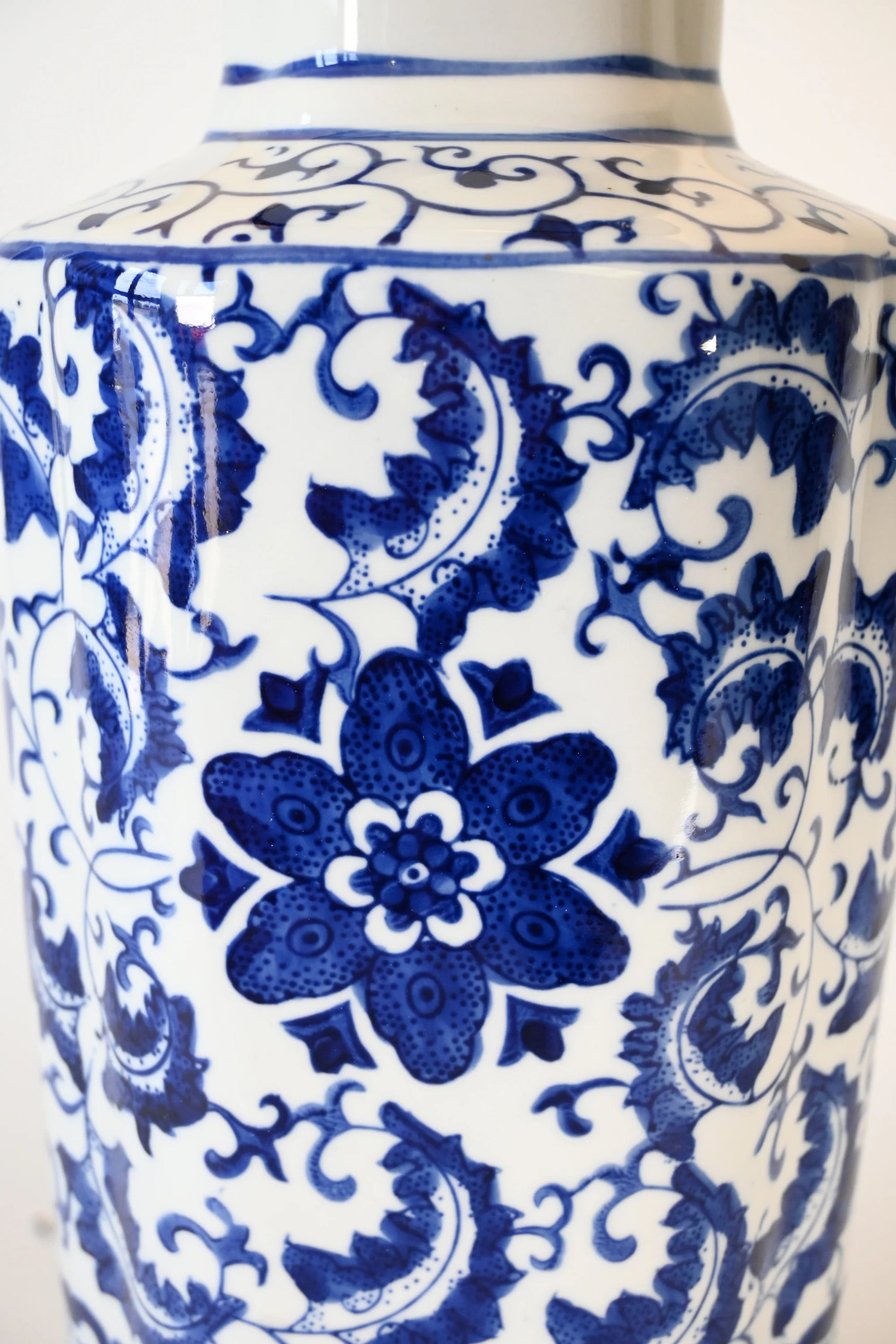 Blue Porcelain Lighting | Cordless Lamp