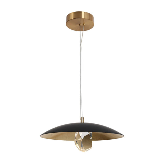 Black Brass Pendant Crystal Ha05138 - LNC Home