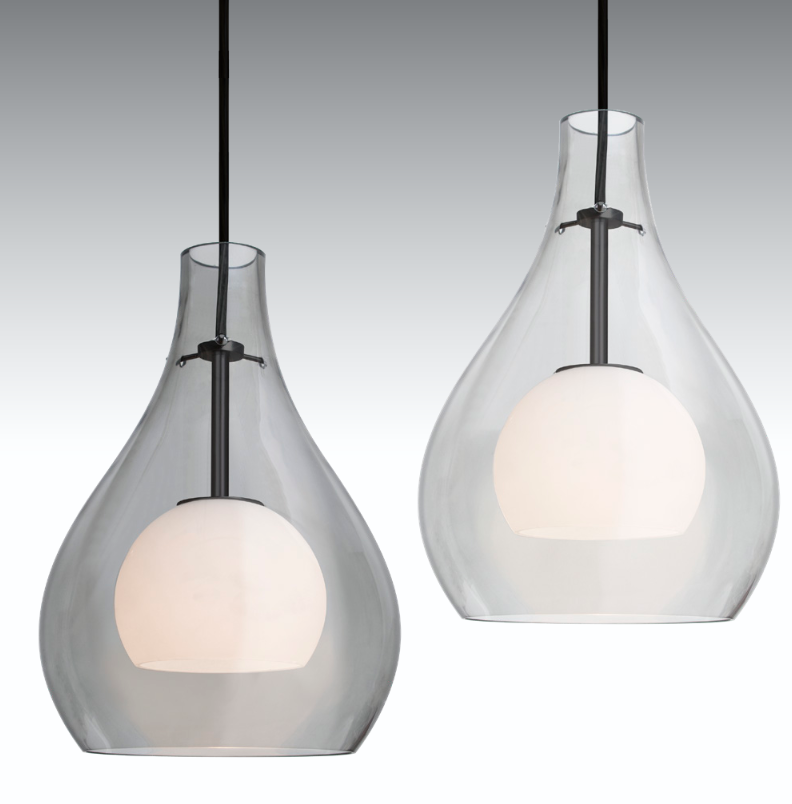 Besa Lighting Elle 11 Teardrop Glass LED Pendant