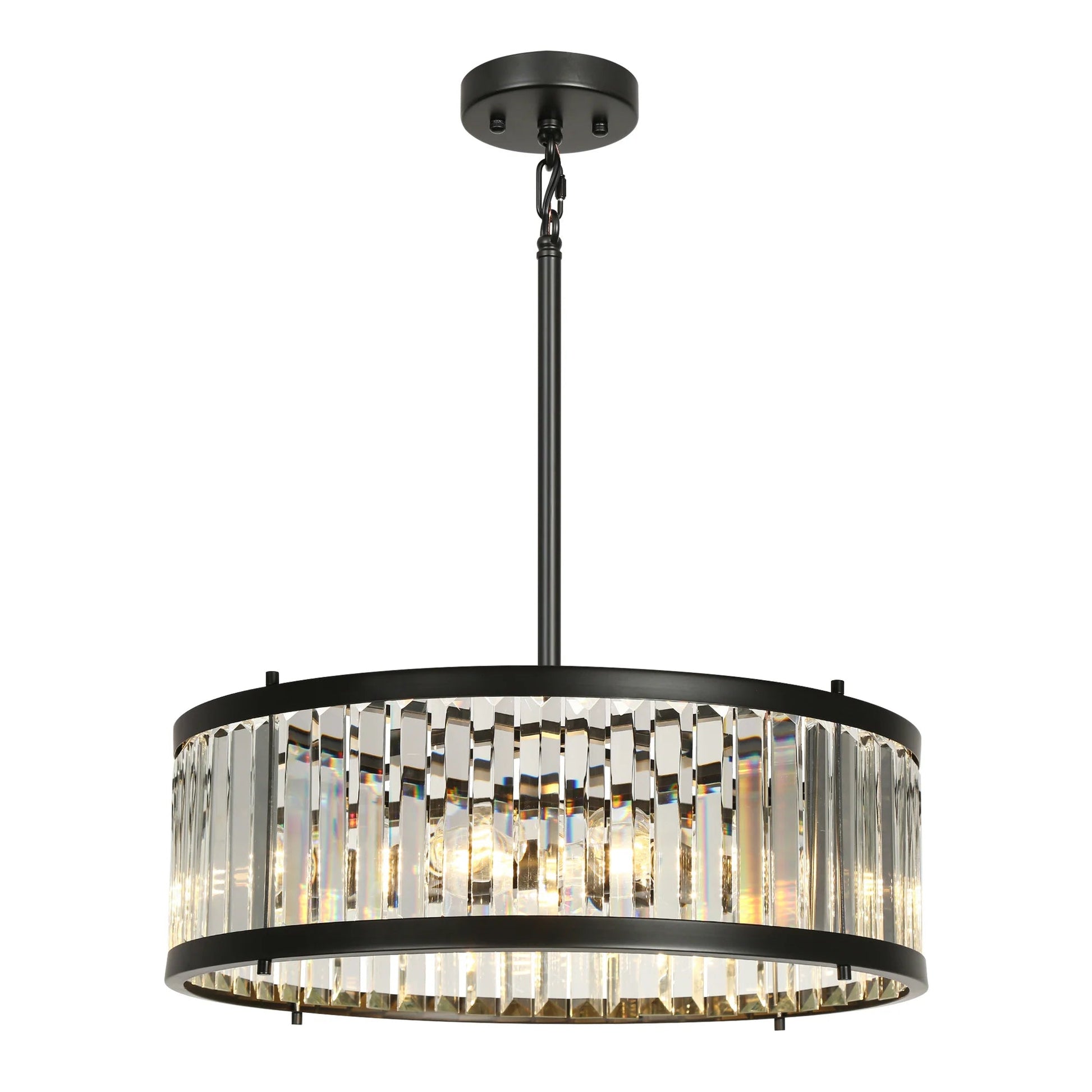 Elvira Ha05122 Black Crystal Chandelier - LNC Home