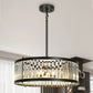 Elvira Ha05122 Black Crystal Chandelier - LNC Home