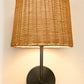 tylish Emily Cordless Wall Sconce Black Rattan Shade for modern interiors