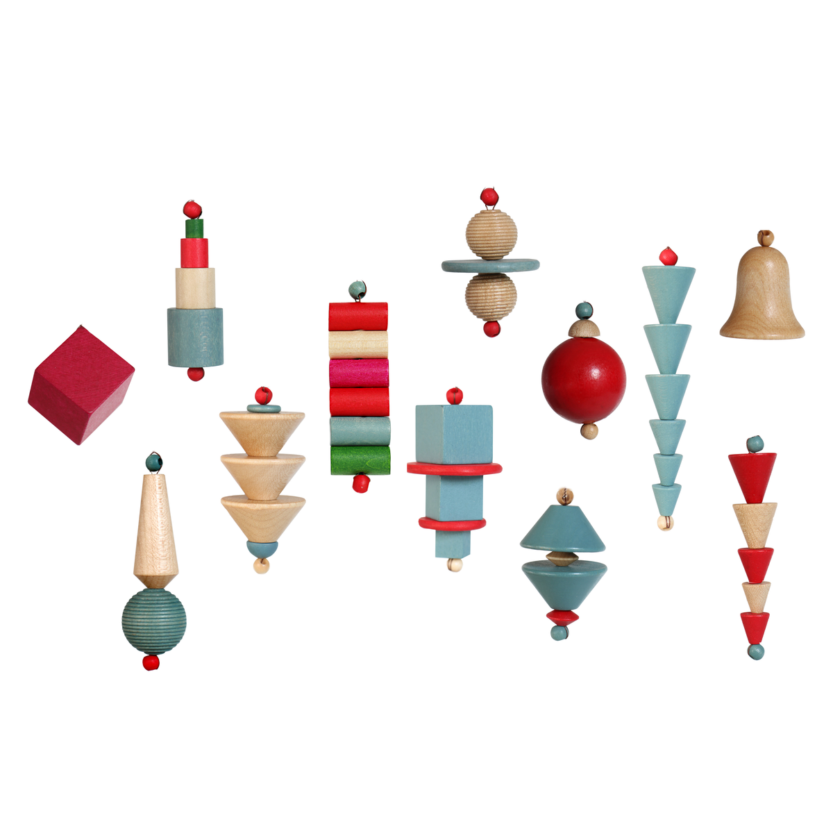 Bauhaus Christmas Ornaments, Set of 12, by IC Design (photo 1 of 21)