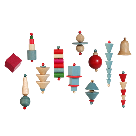 Bauhaus Christmas Ornaments, Set of 12, by IC Design (photo 1 of 21)