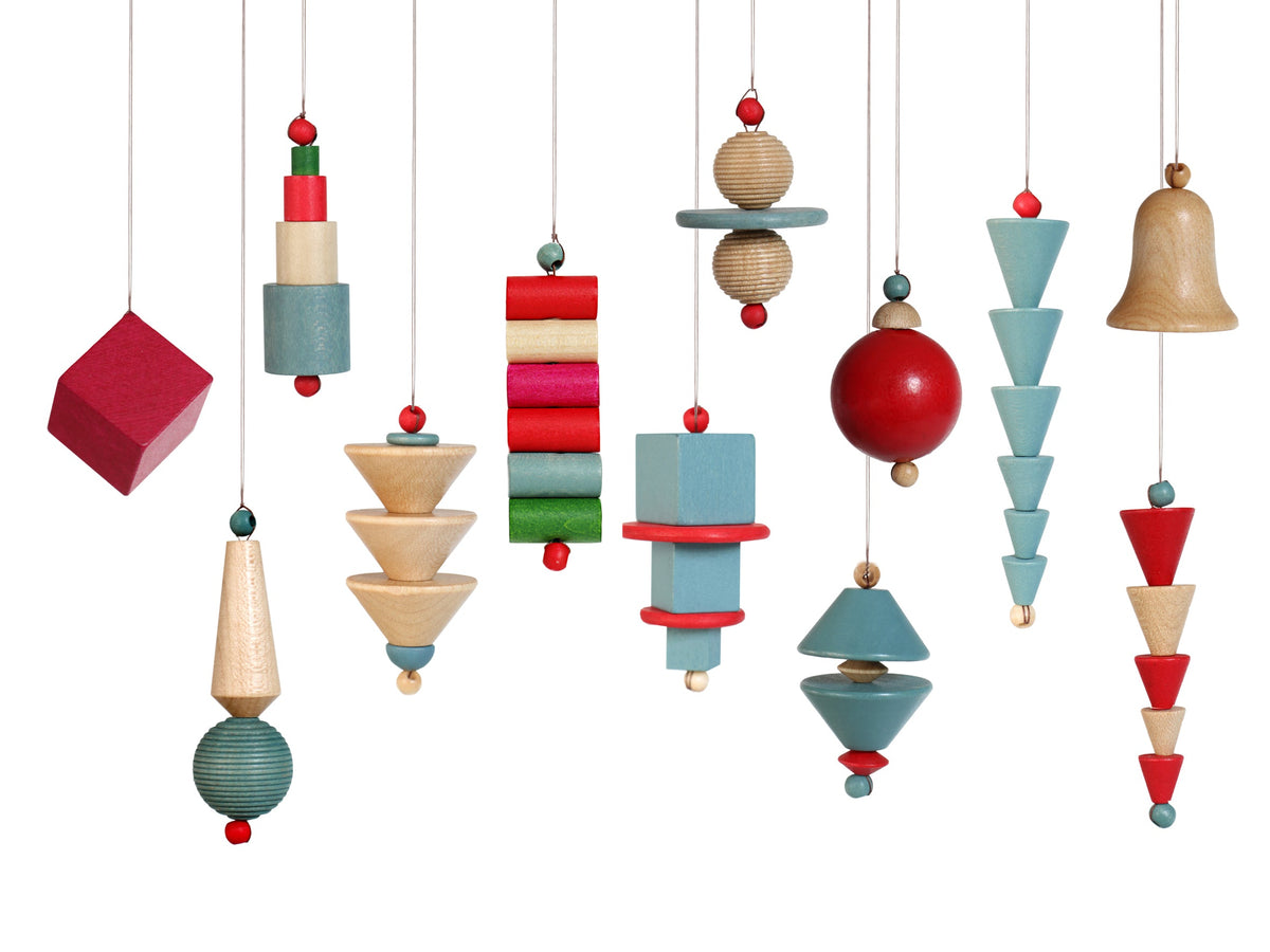 Bauhaus ornaments set, colour and shape overview