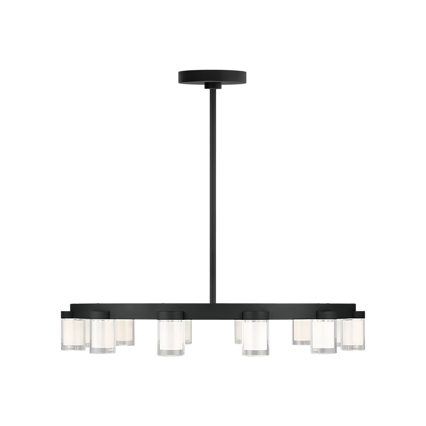 Contemporary ceiling chandelier for office, living room, or entryway
