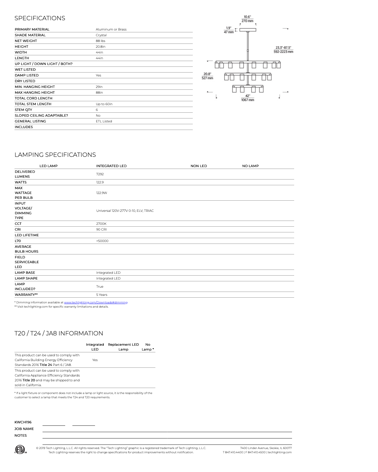 Visual Comfort Esfera Xl Three Tier Led Chandelier 