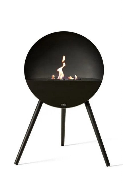 Eye Black Bio Ethanol Fireplace by LE FEU