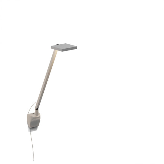 Focaccia Solo Desk Lamp Silver Wall Mount Fcd 1 Sil Wal by Koncept Inc