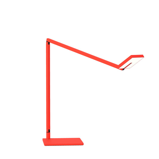 Focaccia Desk Lamp Matte Fire Red Desk Base Fcd 2 Mfr Dsk by Koncept Inc