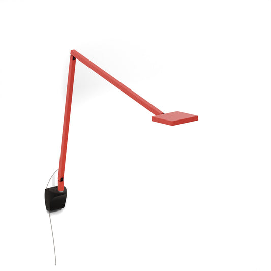 Focaccia Desk Lamp Matte Fire Red Wall Mount Matte Black Fcd 2 Mfr Wal by Koncept Inc
