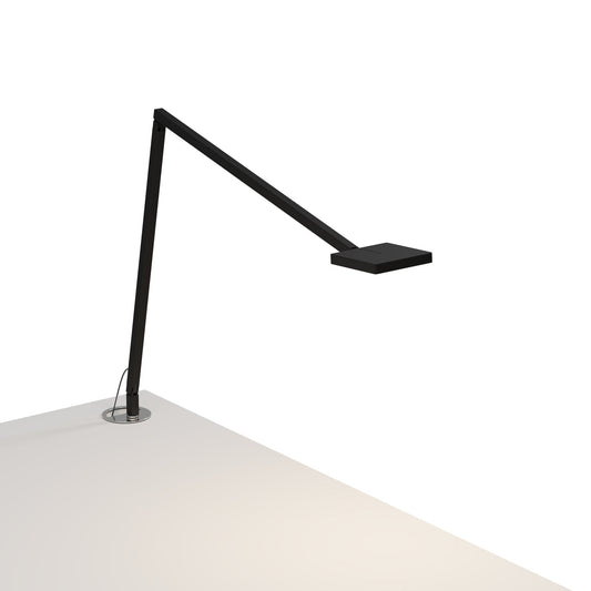 Focaccia Desk Lamp Matte Black Grommet Mount Fcd 2 Mtb Grm by Koncept Inc