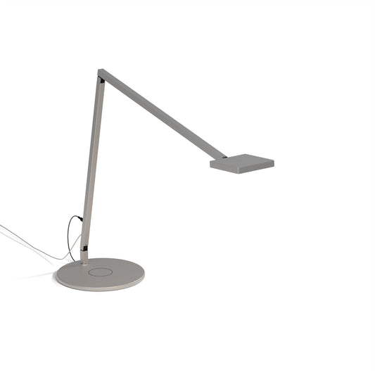 Focaccia Desk Lamp Silver Wireless Charging Base Fcd 2 Sil Qcb by Koncept Inc