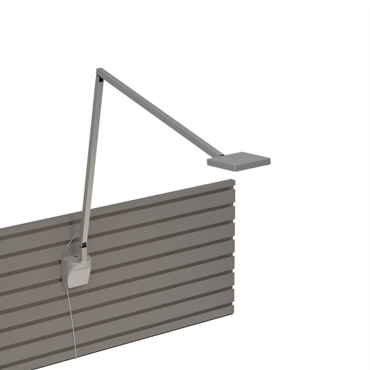 Focaccia Desk Lamp Silver Slatwall Mount Fcd 2 Sil Slt by Koncept Inc