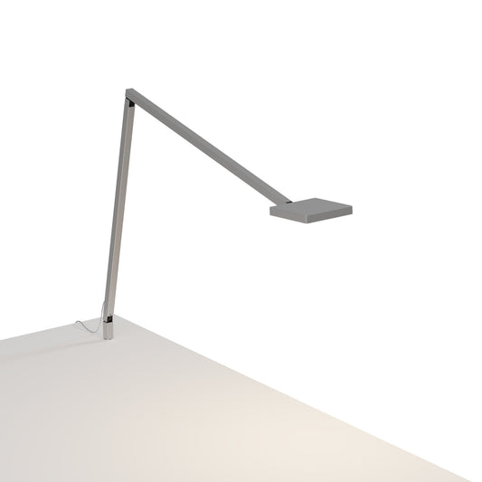 Focaccia Desk Lamp Silver Through Table Mount Fcd 2 Sil Thr by Koncept Inc