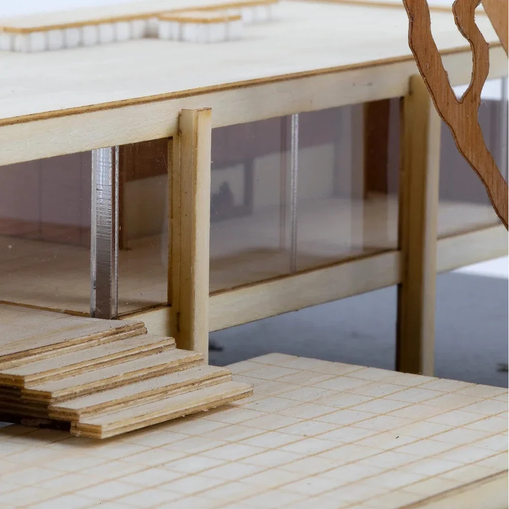 Little Building Co. Farnsworth House – wooden model kit, photo 23