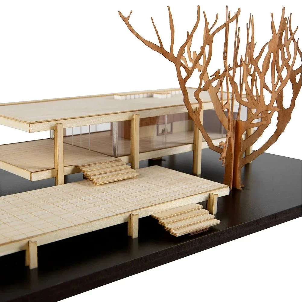 Little Building Co. Farnsworth House – wooden model kit, photo 15