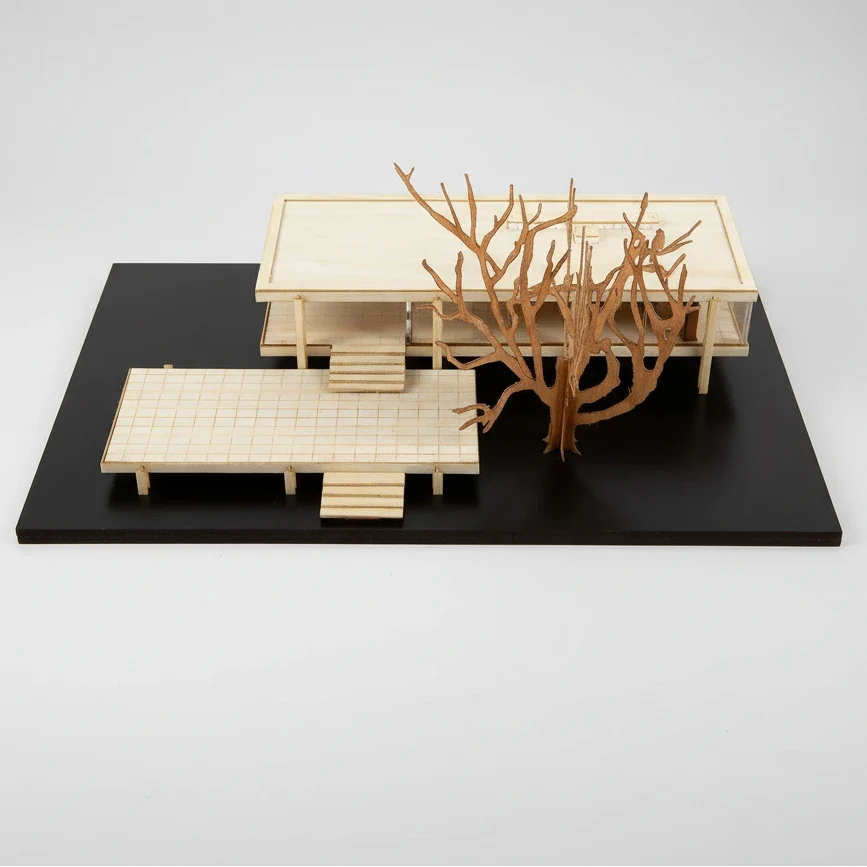 Little Building Co. Farnsworth House – wooden model kit, photo 12