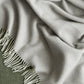blomus Finho Merino Wool Throw Micro Chip Light Grey