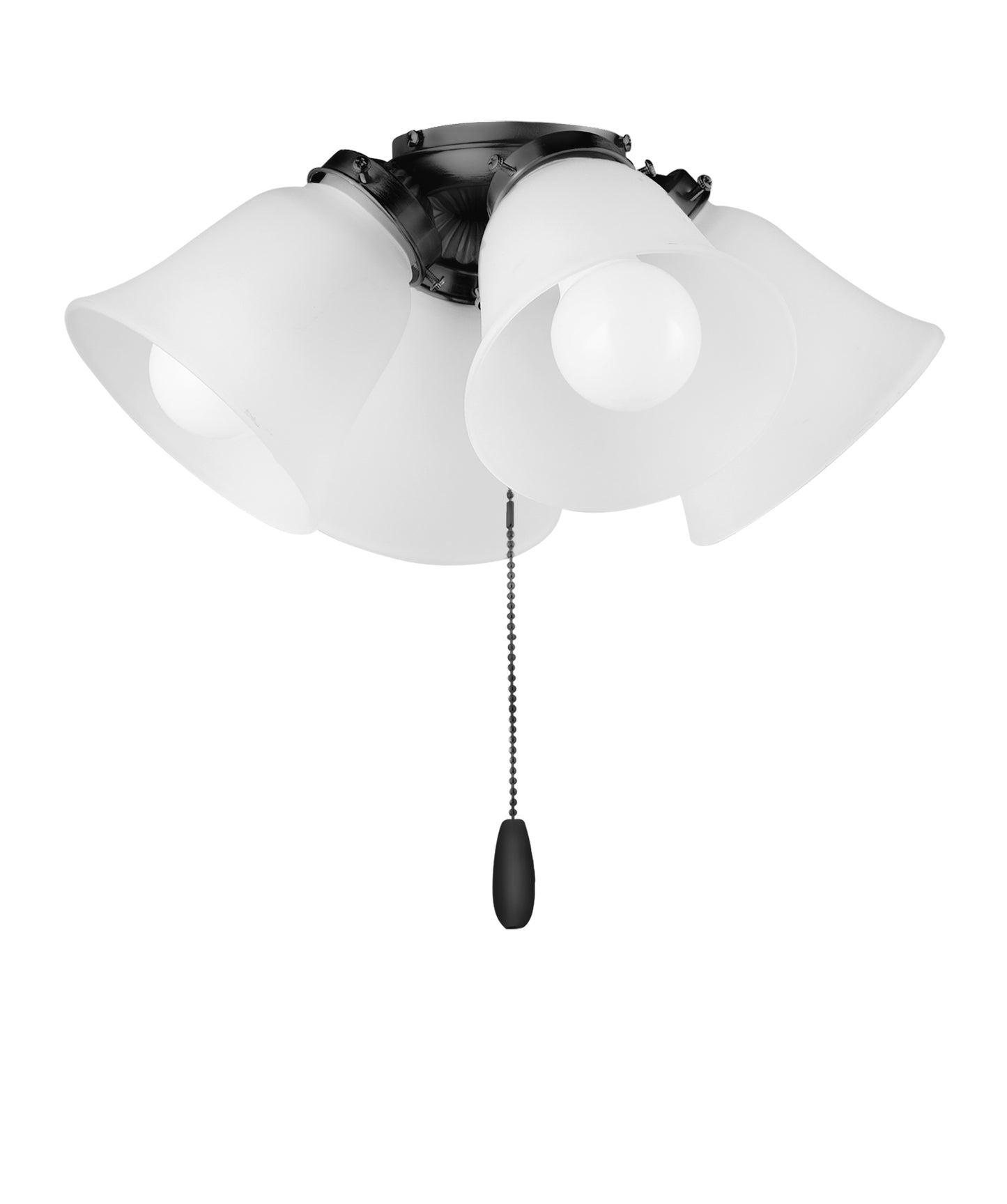 4-Light LED Ceiling Fan Light Kit with Bulbs Black by Maxim Lighting