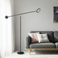 Floor Lamp Black and Chrome by Finesse Decor FL-AS25-2B