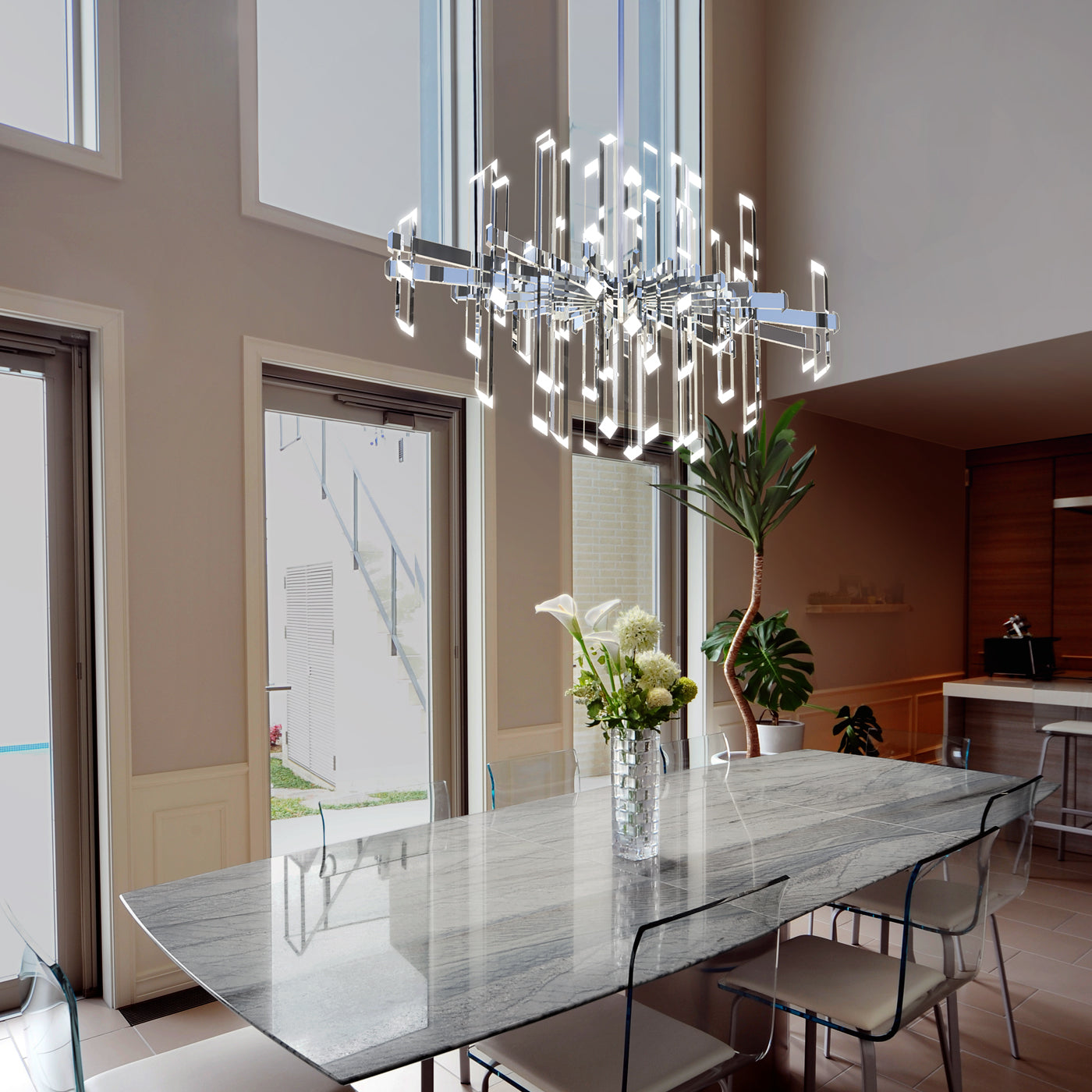 BlackJack Lighting Facets Chandelier