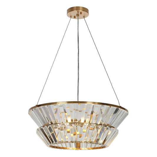 20 Inch Brass Crystal Chandelier Feinaqy - LNC Home