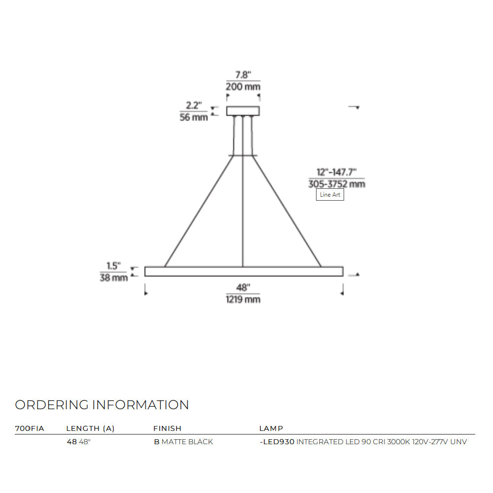 48In Dimmable LED Ring Chandelier by Visual & Comfort & Co