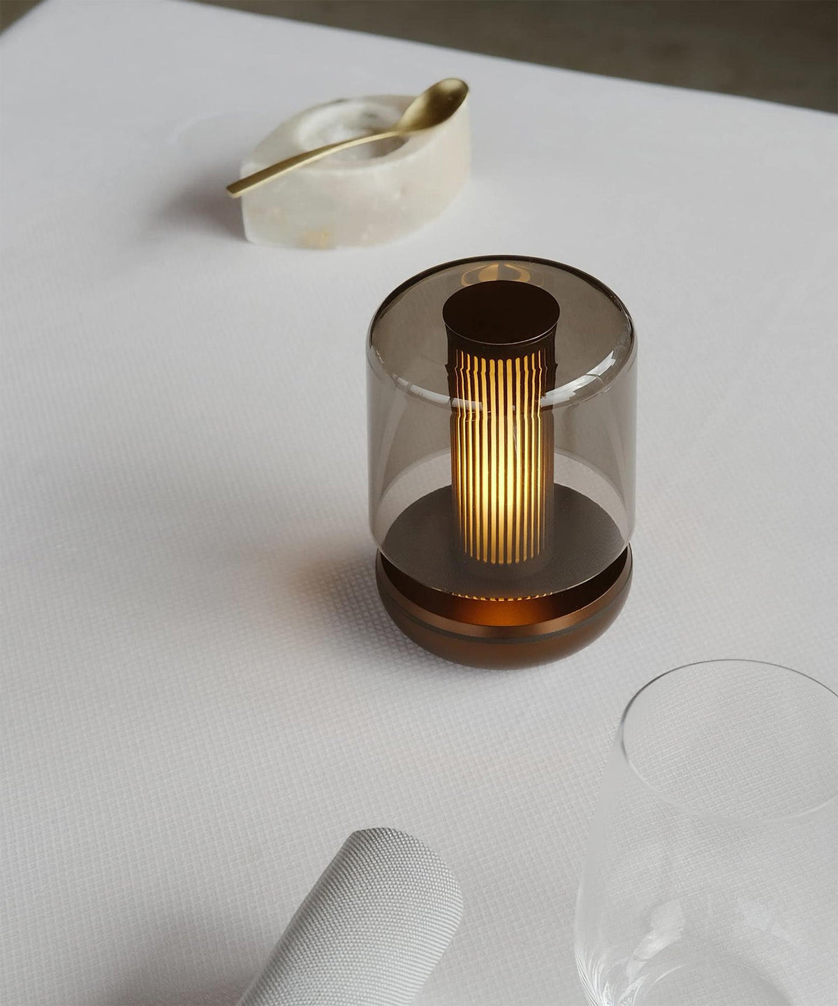 Humble Firefly V2 Cordless Table Lamp by Humble, Bronze with Smoked Shade (image 16)