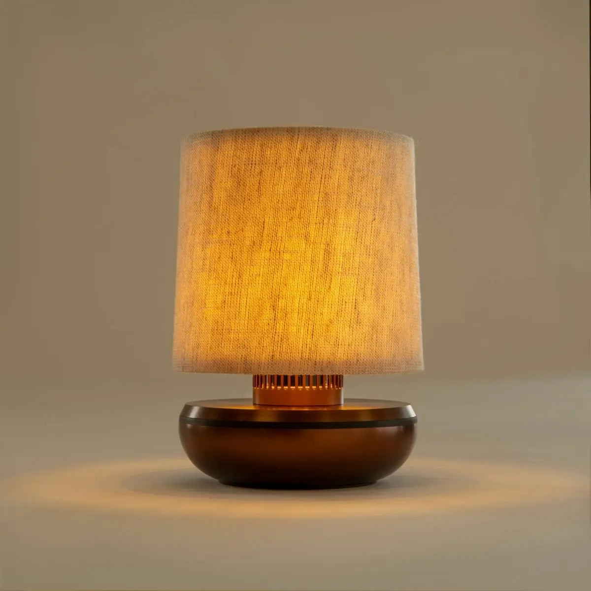 Humble Firefly V2 Cordless Table Lamp by Humble, Bronze with Beige Linen Shade (image 14)