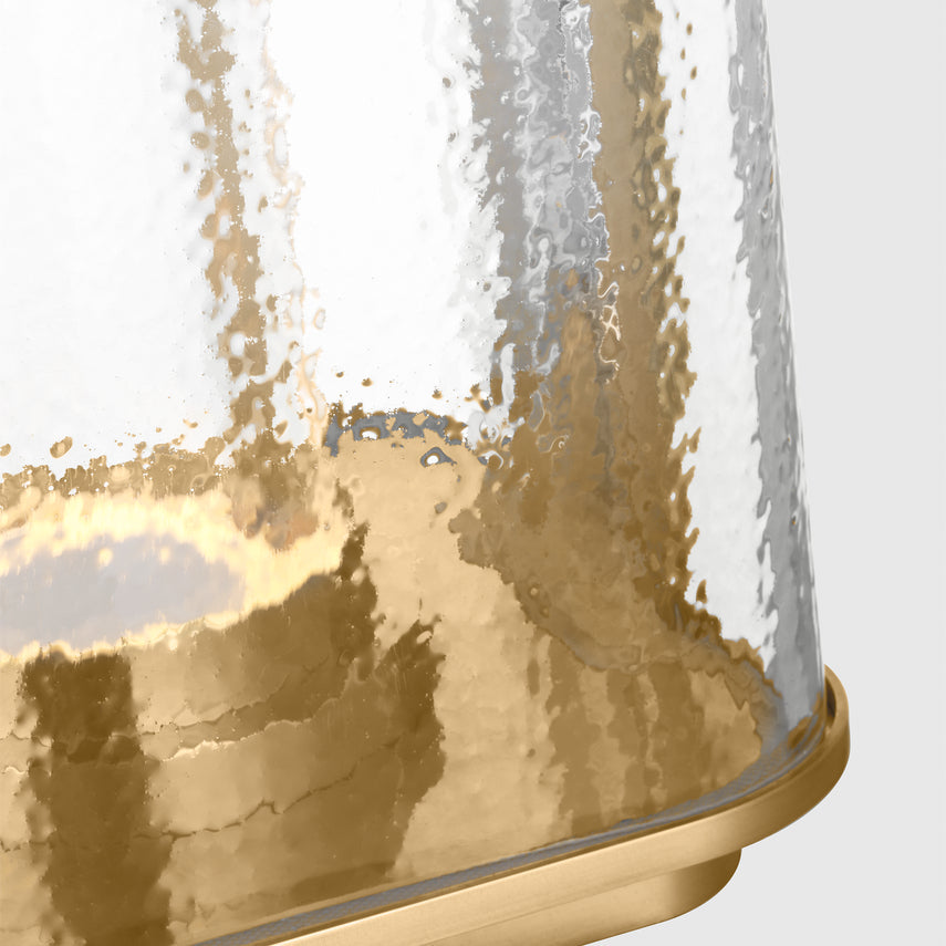 Portable Brass Bronze LED Table Lamp Flacara 15 by Visual & Comfort & Co