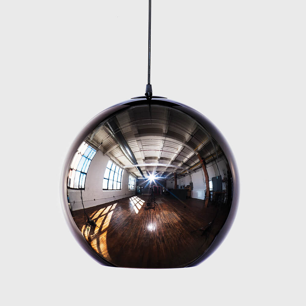 Fort Knox pendant light by Viso, Smoke, 15.7 in