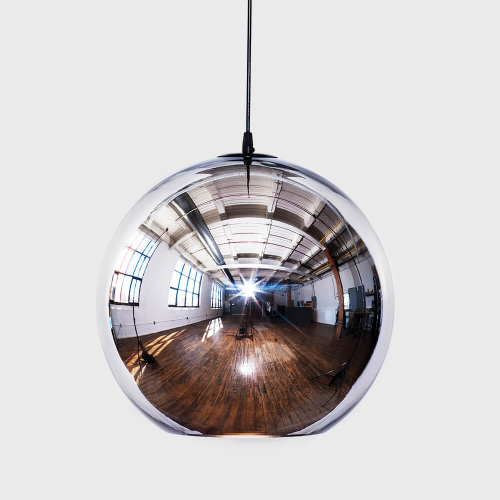 Fort Knox pendant light by Viso, Silver, 6 in