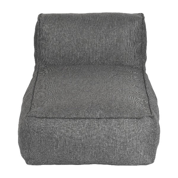 blomus Grow Single Chaise Sectional Outdoor Patio Lounger Double Coal Color