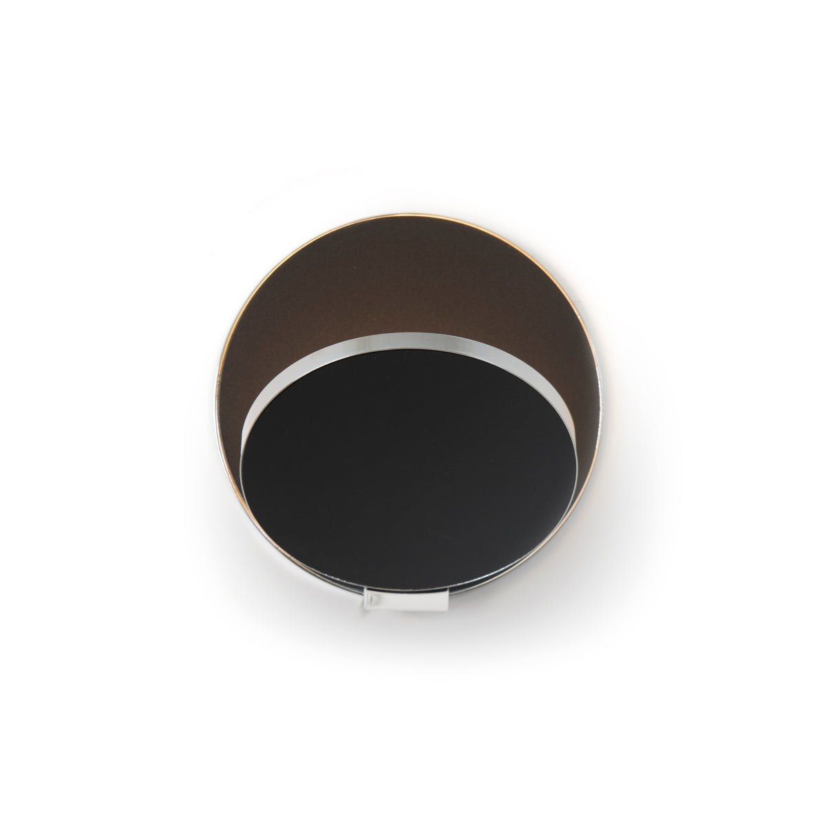 Koncept Gravy LED Wall Sconce, Chrome, Metallic Black, Hardwire (GRW-S-CRM-MBK-HW)