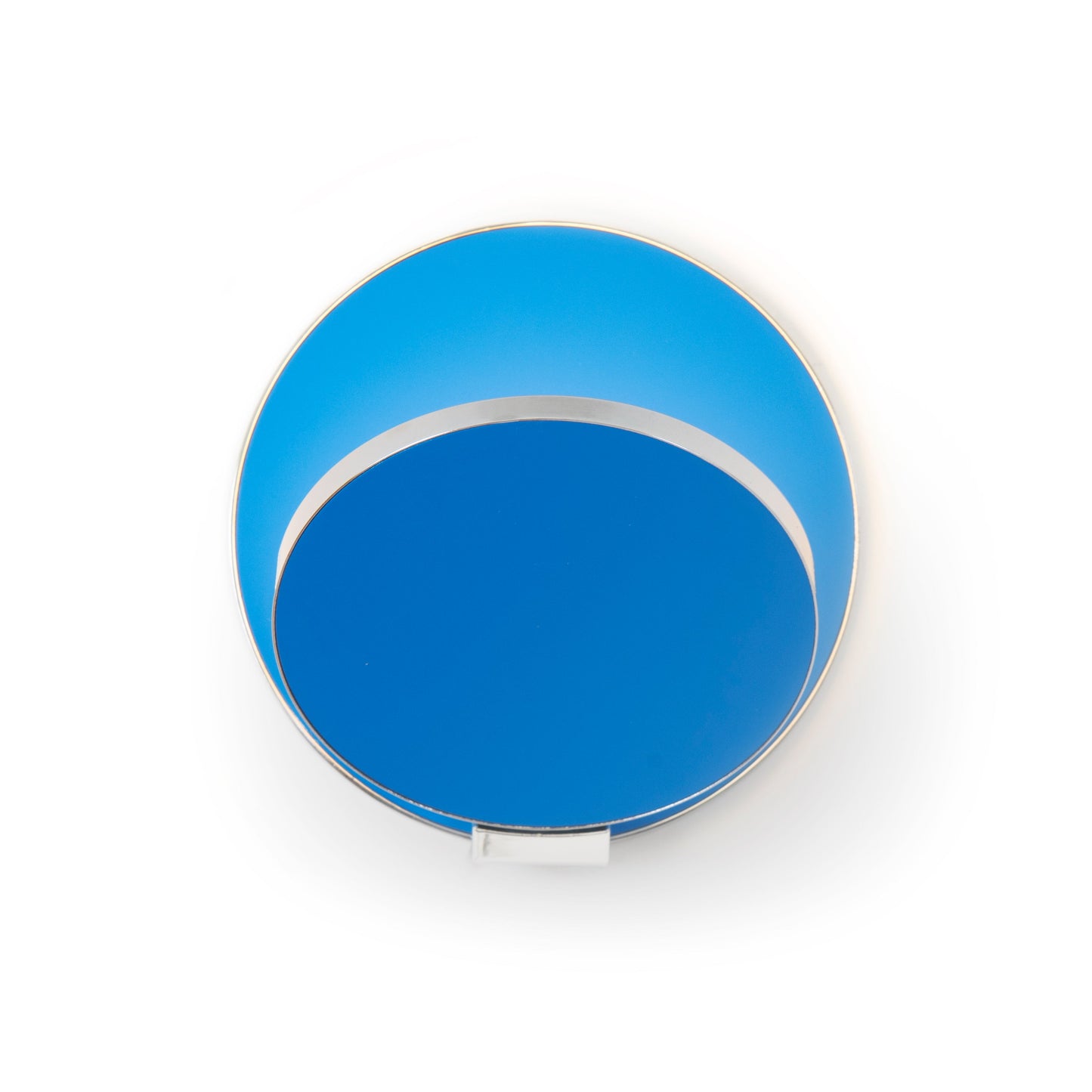 Gravy Wall Sconce Chrome Body Matte Blue Plates Hardwire Grw S Crm Mbl Hw by Koncept Inc
