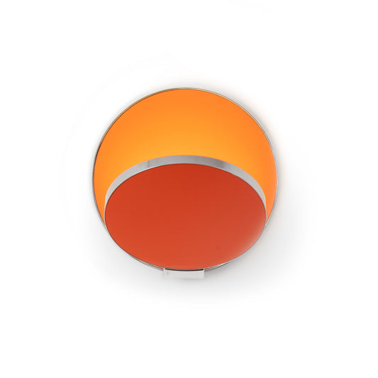 Gravy Wall Sconce Chrome Body Matte Orange Plates Plug In Grw S Crm Mor Pi by Koncept Inc