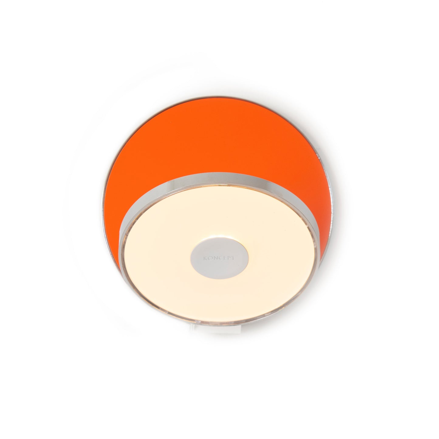 Gravy Wall Sconce Chrome Body Matte Orange Plates Plug In Grw S Crm Mor Pi by Koncept Inc
