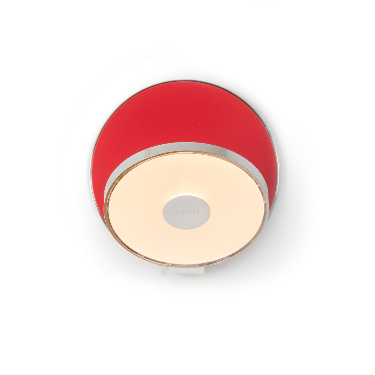 Koncept Gravy LED Wall Sconce, Chrome, Matte Red, Hardwire (GRW-S-CRM-MRD-HW)