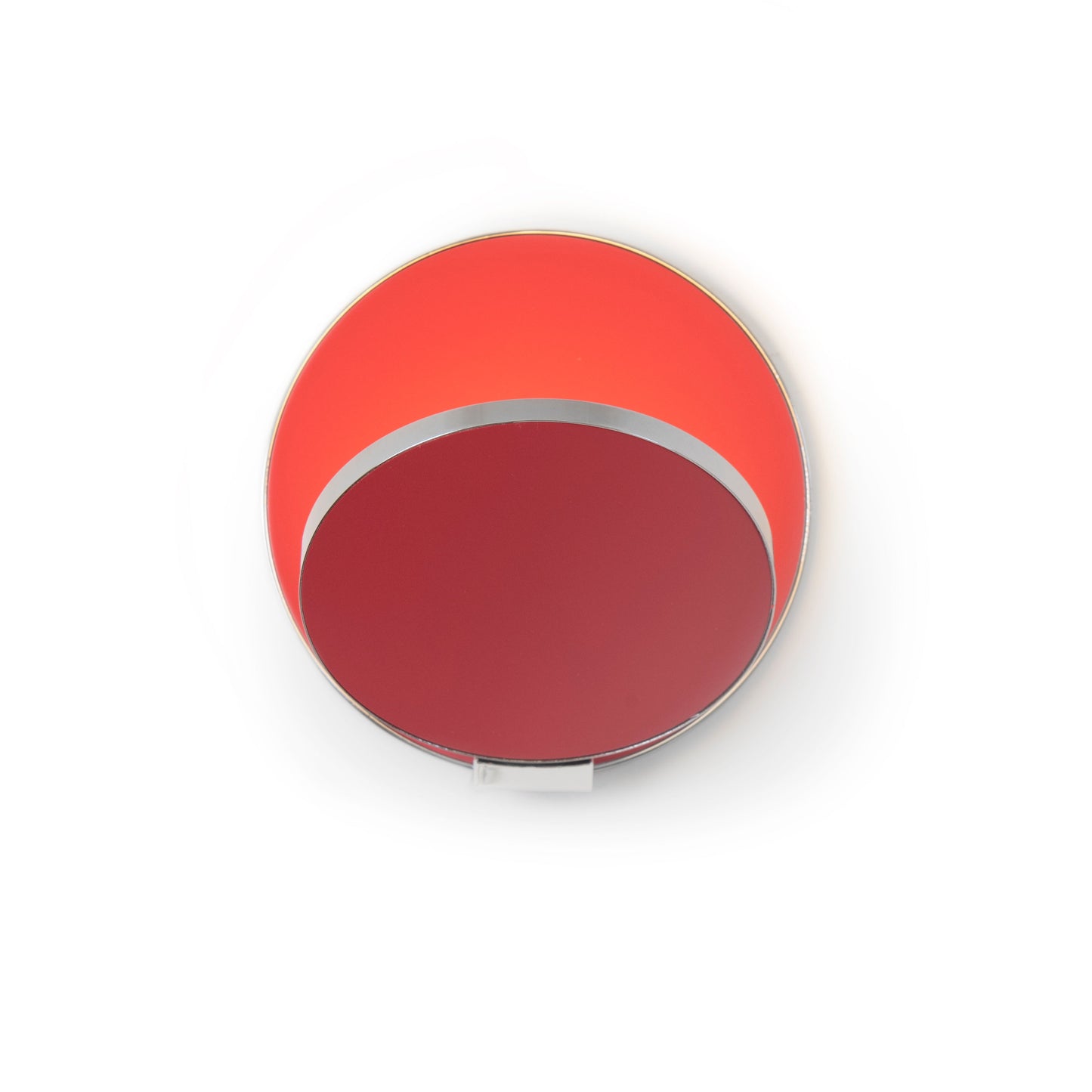 Gravy Wall Sconce Chrome Body Matte Red Plates Plug In Grw S Crm Mrd Pi by Koncept Inc