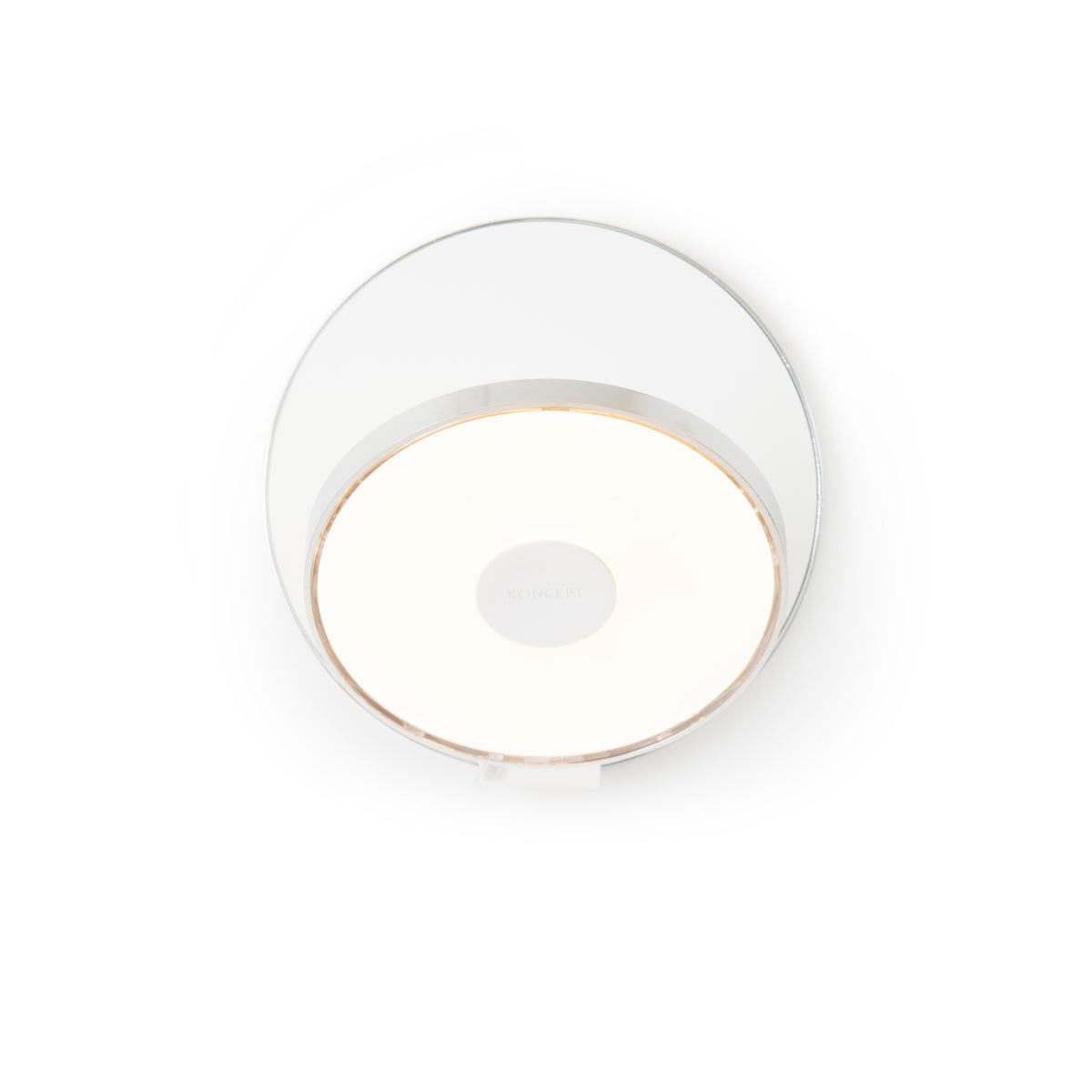 Koncept Gravy LED Wall Sconce, Chrome, Matte White, Hardwire (GRW-S-CRM-MWT-HW)