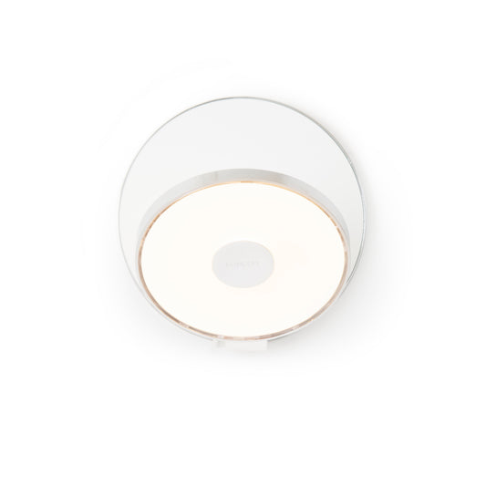 Gravy Wall Sconce Chrome Body Matte White Plates Hardwire Grw S Crm Mwt Hw by Koncept Inc