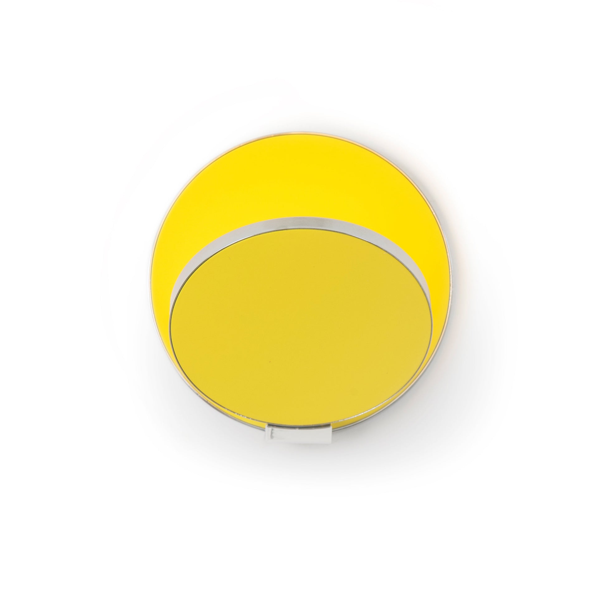 Gravy Wall Sconce Chrome Body Matte Yellow Plates Hardwire Grw S Crm Myw Hw by Koncept Inc
