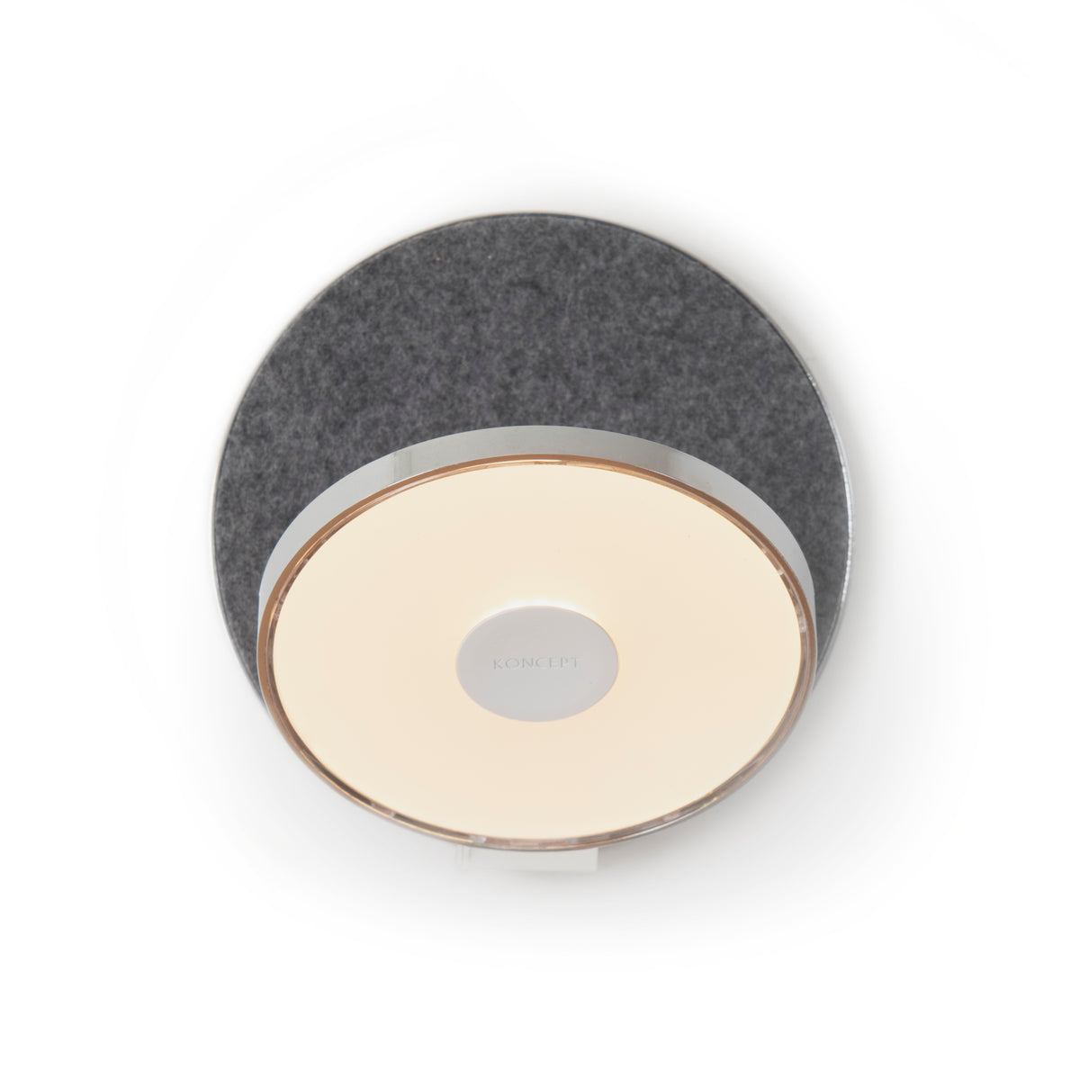 Koncept Gravy LED Wall Sconce, Chrome, Oxford (Felt), Hardwire (GRW-S-CRM-OXF-HW)