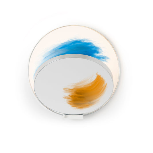 Gravy Wall Sconce Chrome Body Paintable Plates Plug In Grw S Crm Ptb Pi by Koncept Inc