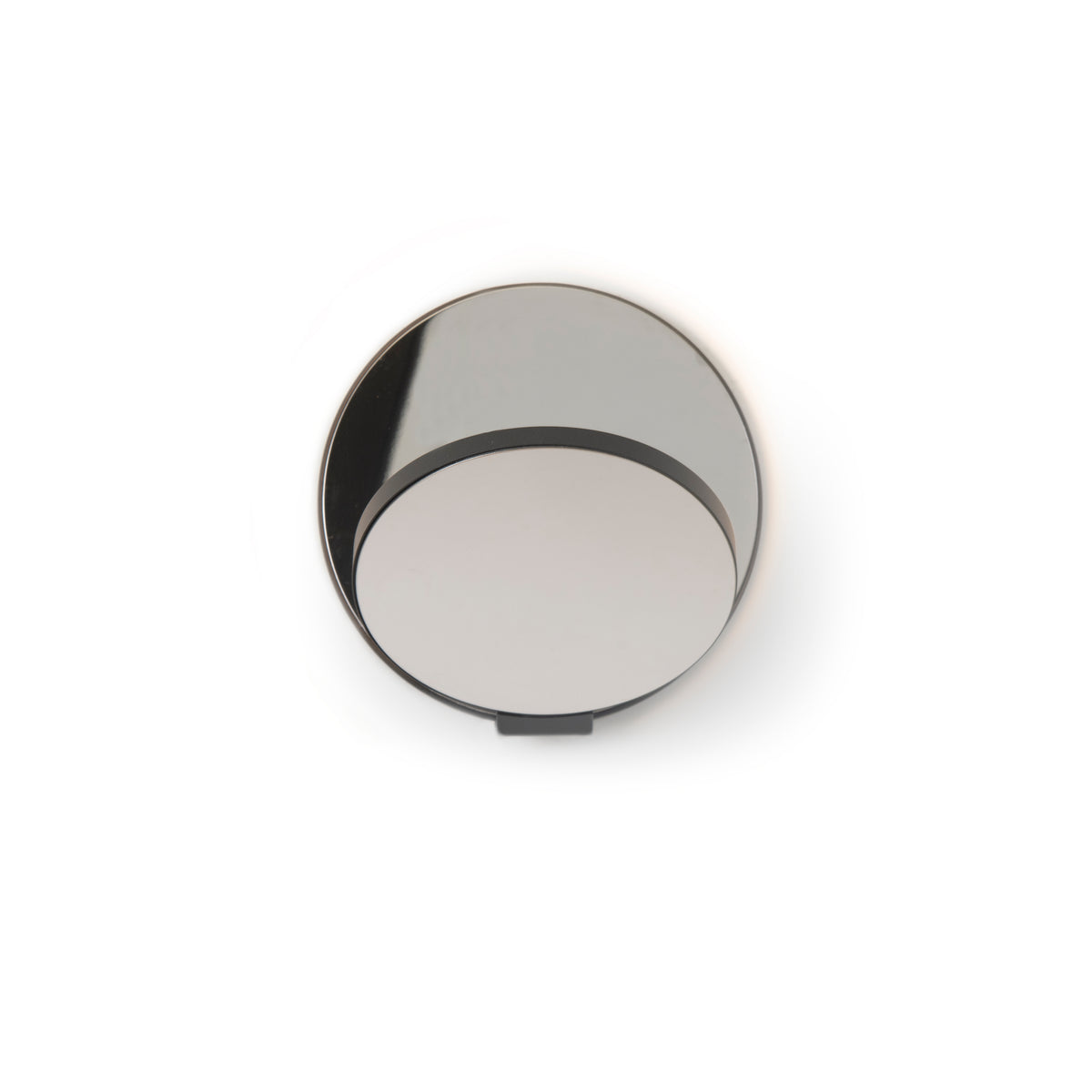 Koncept Gravy LED Wall Sconce, Metallic Black, Chrome, Hardwire (GRW-S-MBK-CRM-HW)
