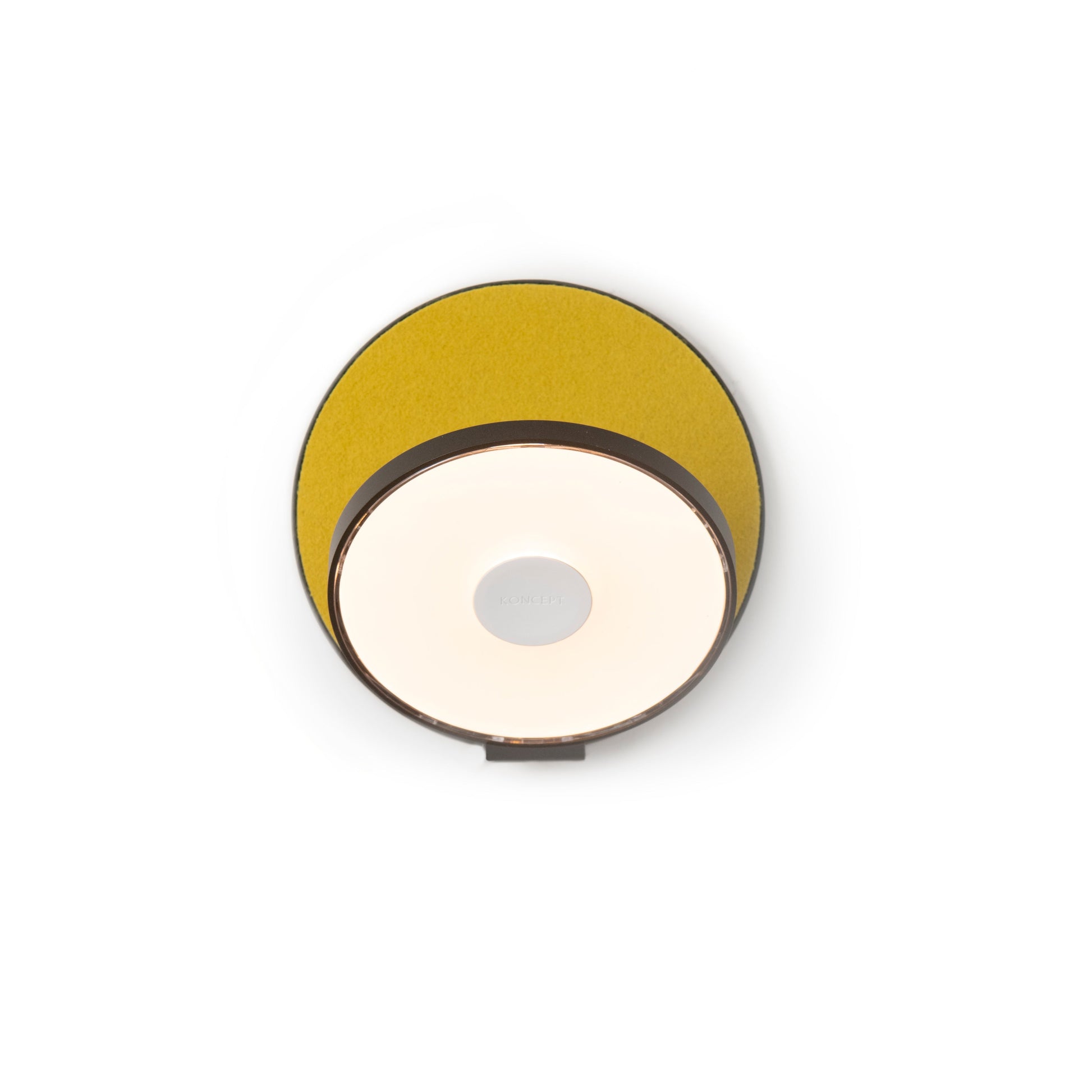 Gravy Wall Sconce Metallic Black Body Honeydew Felt Plates Plug In Grw S Mbk Hdf Pi by Koncept Inc
